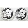 Image 1 : 2-2019 1oz SILVER CHINESE PANDA COINS
