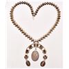 Image 3 : Turquoise Mercury Dime Squash Blossom Necklace