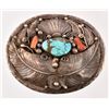 Image 8 : Collection of (4) Silver & Turquoise Belt Buckles
