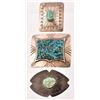 Image 1 : Collection of Silver & Turquoise Belt Buckles