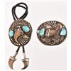 Image 1 : Larry Sandoval Navajo Bolo and Buckle Set