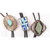 Image 2 : Silver Turquoise Bolo Tie Collection