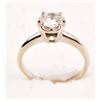 Image 1 : 14K White Gold Solitaire Style Engagement Ring