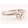 Image 2 : 14K White Gold Solitaire Style Engagement Ring