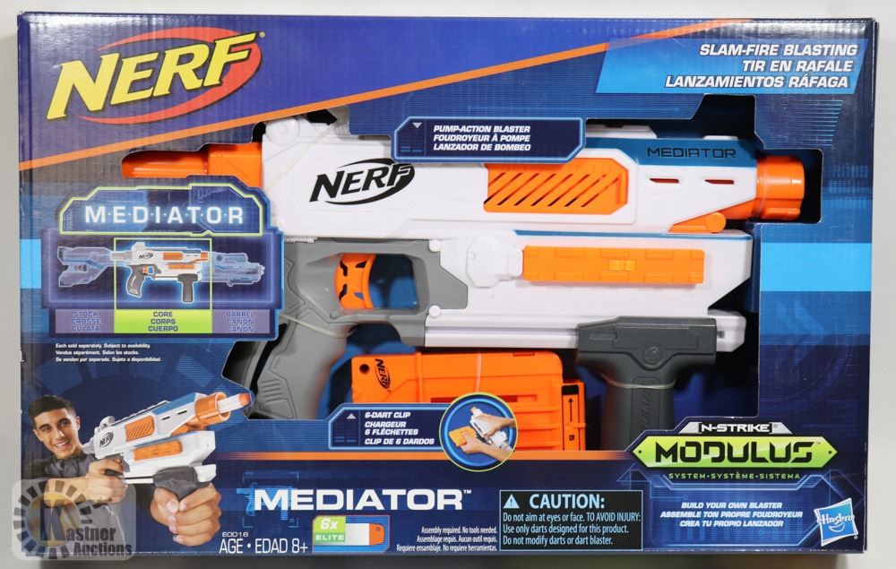 NEW NERF N-STRIKE MODULUS MEDIATOR GUN