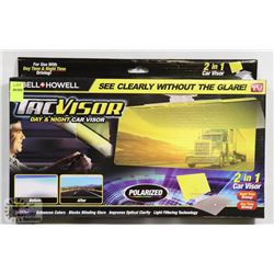 BELL AND HOWELL TAC VISOR, DAY AND NIGHT CAR VISOR