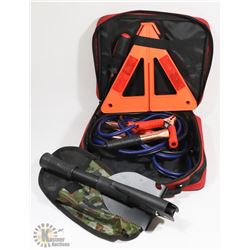 ROADSIDE SAFETY KIT W/ COLLAPSIBLE SHOVEL