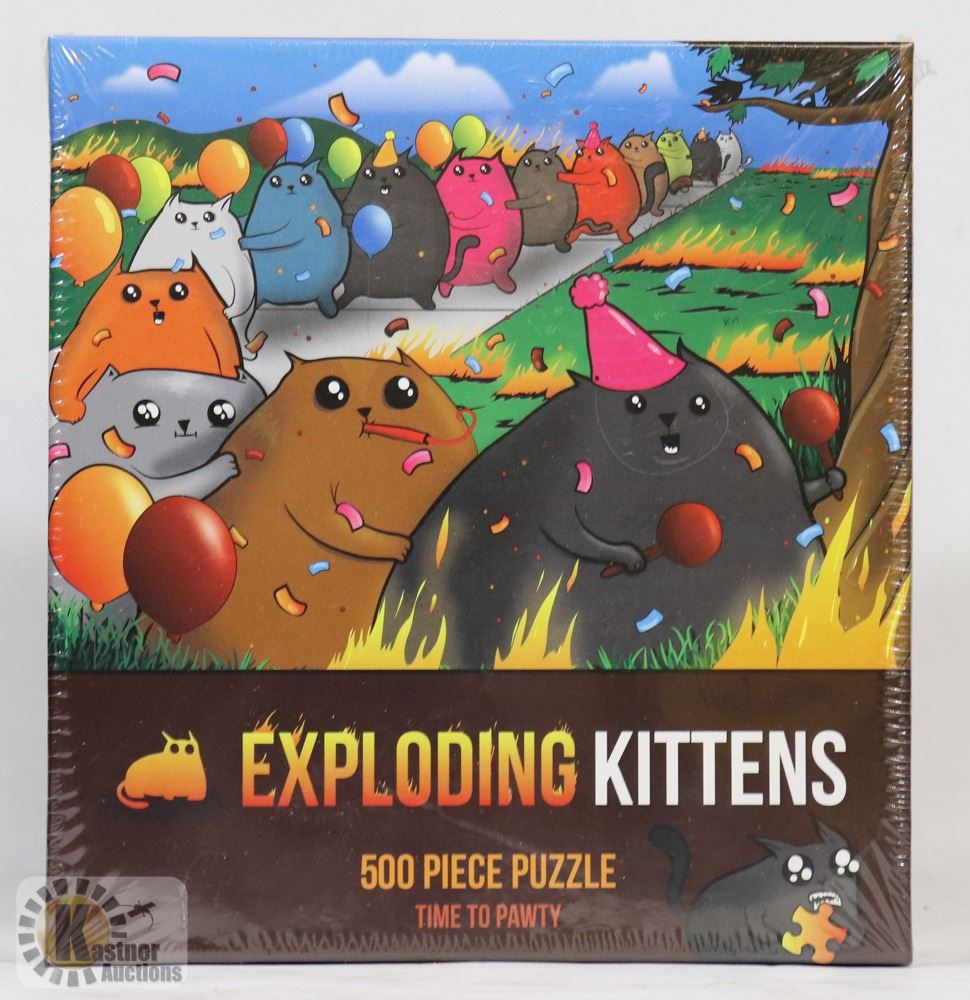 NEW 500PC EXPLODING KITTENS PUZZLE