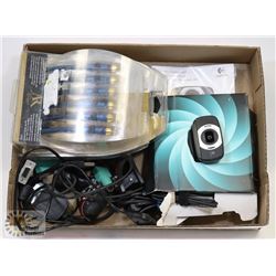 FLAT OF ASSORTED ELECTRONICS INCLUDING 1080P