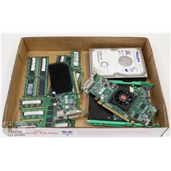 STORAGE LOCKER FIND FLAT OF COMPUTER COMPONENTS