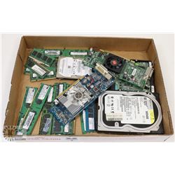 STORAGE LOCKER FIND FLAT OF COMPUTER COMPONENTS