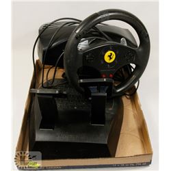 THRUSTMASTER FORCE FEEDBACK STEERING WHEEL AND