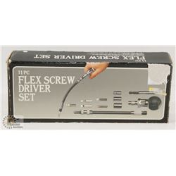 NEW 11 PC FLEX SCREWDRIVER SET