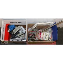 VINTAGE VRASS INTERIOR DOOR HANDLES AND DOOR HINGE