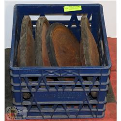 4 VINTAGE  OFFICIAL SOAPBOX DERBY WHEELS