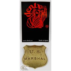 NEW METAL REPLICA US MARSHALL BADGE