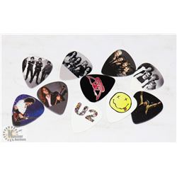 LOT OF 10 NEW CLASSIC ROCK BANDS GUITAR PICKS