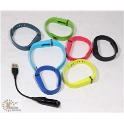 FIT BIT FLEX WITH CHARGER AND 7 COLORED BANDS
