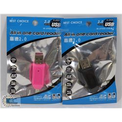 LOT OF TWO NEW ALL IN ONE CARD READERS