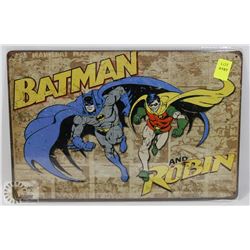 NEW! 8" X 12" BATMAN & ROBIN METAL SIGN