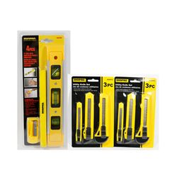 NEW! 4PC 9" LEVEL WITH CARPENTER PENCIL &