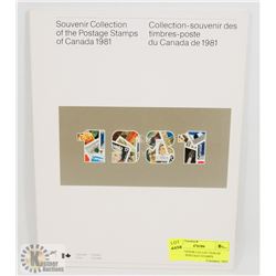1981 SOUVENIR COLLECTION OF CANADA POSTAGE STAMPS