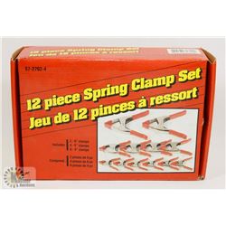 NEW 12PC SPRING CLAMP SET.