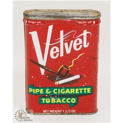 VELVET TOBACCO POCKET TIN.