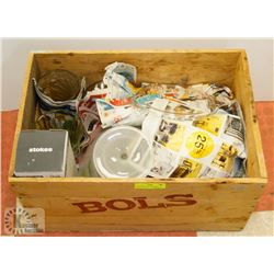 BOLS ASSORTED LIQUEURS PRODUCE OF HOLLAND WOODEN