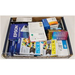 BOX OF ASSORTED PRINTER CARTRIDGES