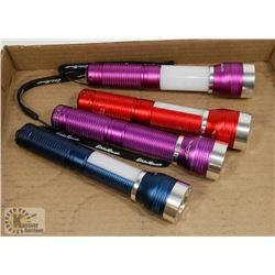 LOT OF 4 EDDIE BAUER ALUMINUM FLASHLIGHTS