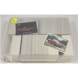 BOX OF COLLECTIBLE AUTO CARDS INCL MUSCLE CARDS,