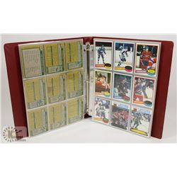 BOOK OF 1980-81 TOPPS HOCKEY CARDS.
