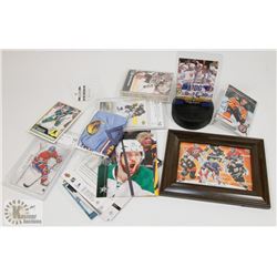 BOX OF MISC HOCKEY CARDS OVER SIZED, GRADED 10