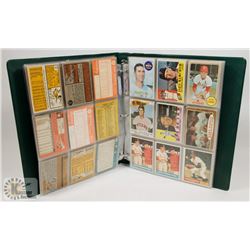 BINDER OF BASEBALL CARDS 1959-1970.