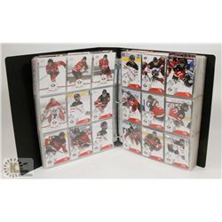 LARGE BINDER OF TEAM CANADA CARDS INCL 1 COMPLETE