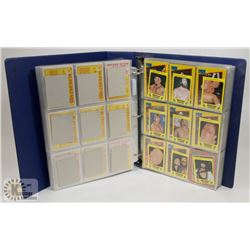 BINDER OF WRESTLING CARDS INCL 1985 TOPPS CARDS,