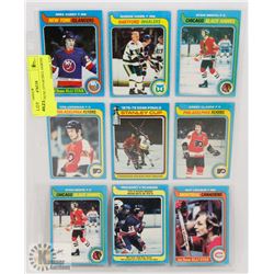 9 CARDS FROM 1979-80 INCL GORDIE HOWE.