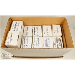 LARGE BOX OF 1000S OF MISC HOCKEY CARDS.