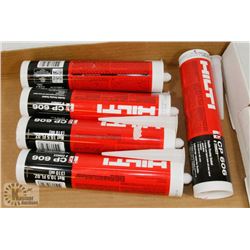 LOT OF 5 UNUSED HILTI CPC606 UNIVERSAL CAULK