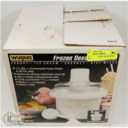 9)  FROZEN DESERT MAKER WITH RECIPES