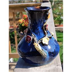 20)  COBALT BLUE 6.75" TALL VASE WITH