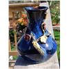 Image 1 : 20)  COBALT BLUE 6.75" TALL VASE WITH