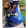 Image 2 : 20)  COBALT BLUE 6.75" TALL VASE WITH