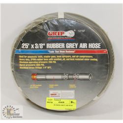 25' X 3/8 RUBBER GREY AIR HOSE