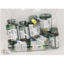 BAG OF ASSORTED NATURES BOUNTY SUPPLEMENTS