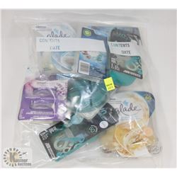 BAG OF ASSORTED WAX MELTS AND OTHER AIR