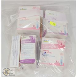 BAG OF ASSORTED BABY MEDICINE