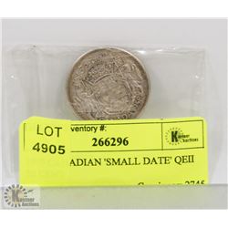 1958 CANADIAN 'SMALL DATE' QEII 50 CENT