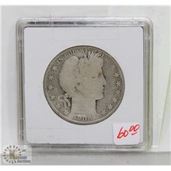 ANTIQUE 1906 USA SILVER HALF DOLLAR